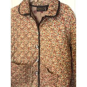 Vintage Alex Kim Quilted Ditsy floral Print Jacket M